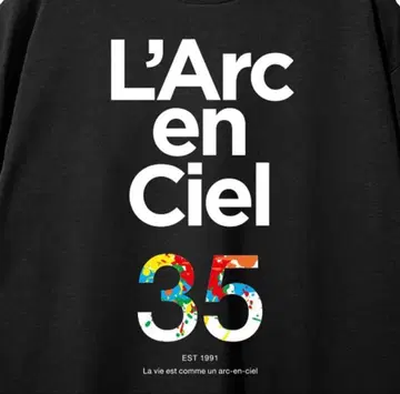 L'Arc-en-Ciel BIG 티셔츠 블랙 L'Arc-en-Ciel 썸머 소닉 M