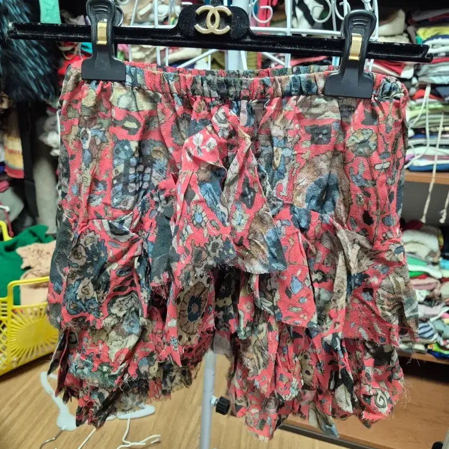 이자벨마랑 실크 미니스커트
