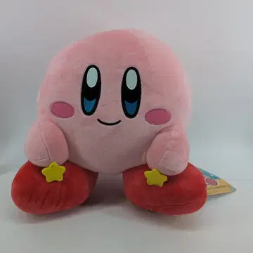 BANDAI SPIRITS 제일복권 별의 커비 푸푸푸한 어느 날 B상 푹신푹신 커비 봉제 인형 스마트폰 스탠드