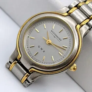 WITTNAUER 콤비 컬러 여성용 손목시계 쿼츠 새상품 배터리 교환 완료