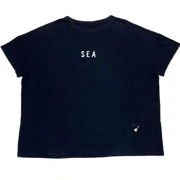 에비스 카이세이도 SEA 로고 자수 기타 티셔츠 일본제 사이즈 3