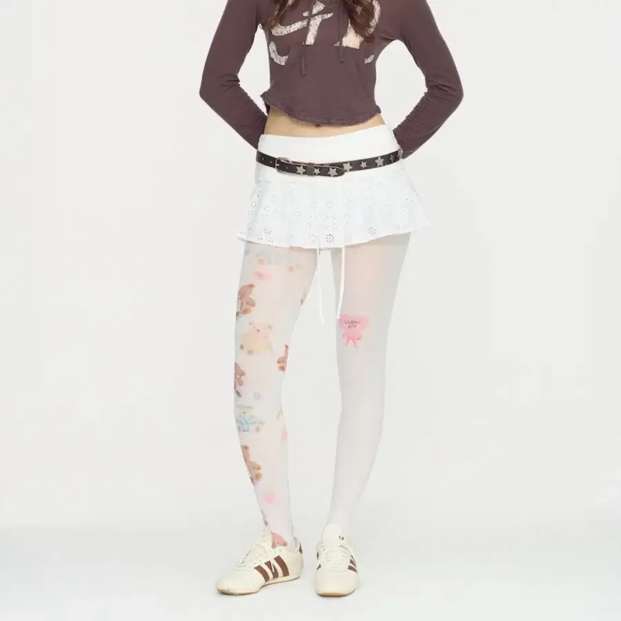 (당일발송) 글로니 테디 메쉬 스타킹