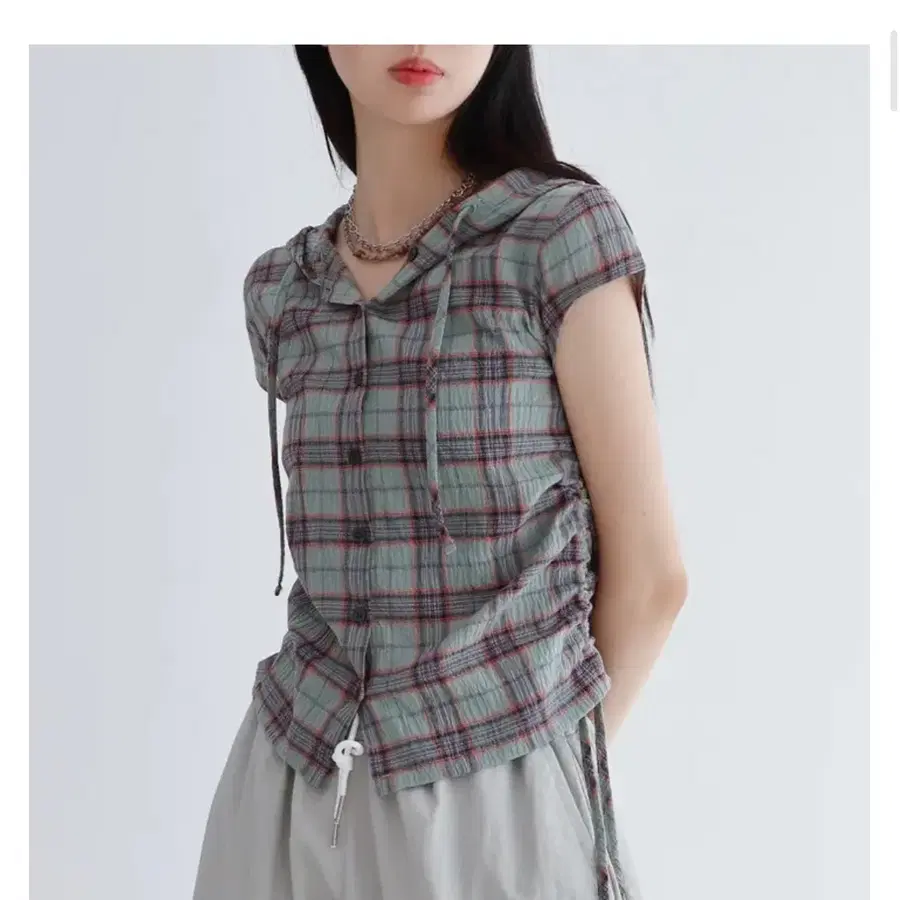 빈티지 사이드 셔링 후드