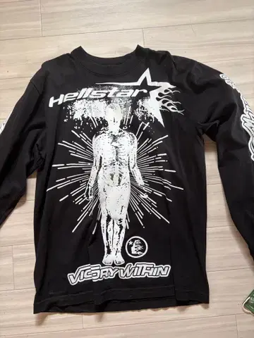 HELLSTAR VICTORY WITHIN 롱 슬리브 T셔츠