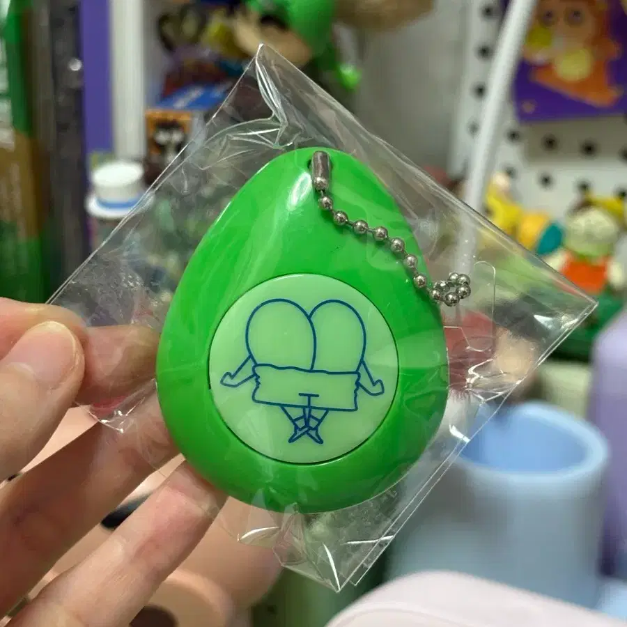 짱구 보이스 에그 키링