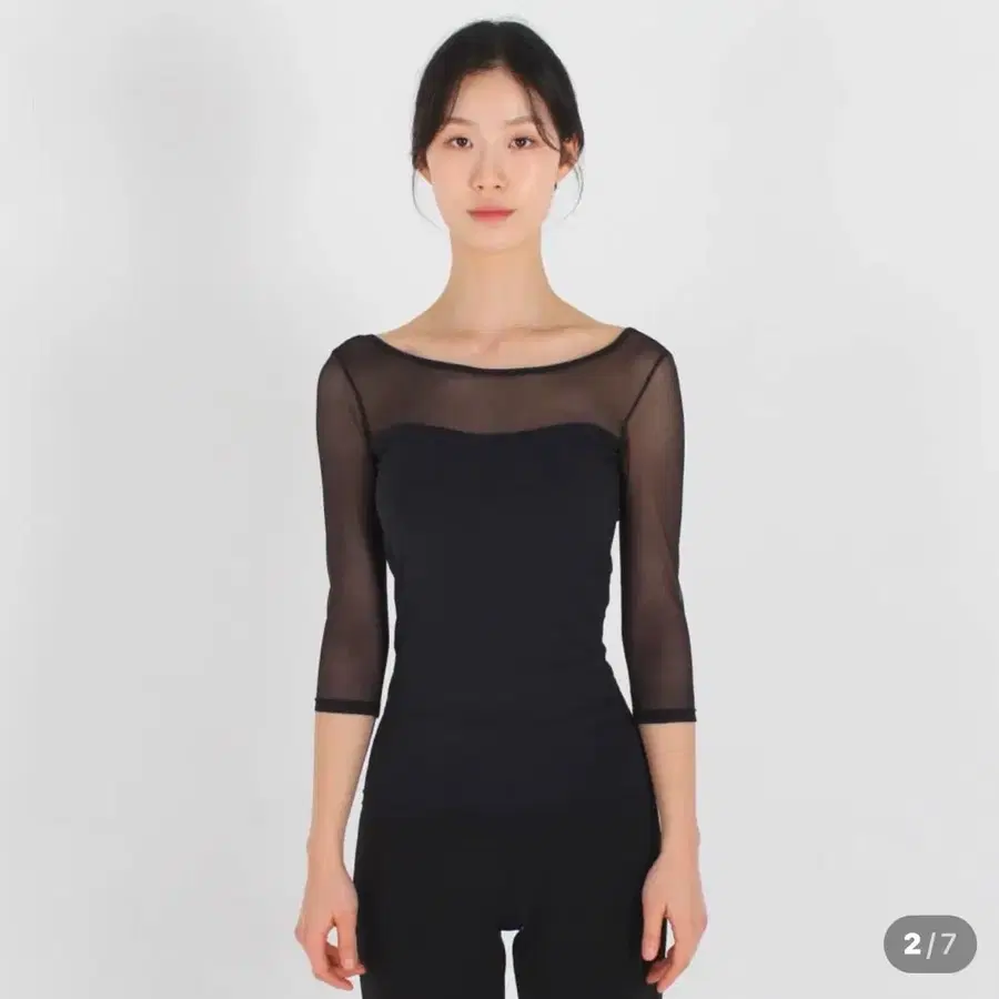 카밀라 유넥 메쉬 무용티셔츠 (연영과 입시복)