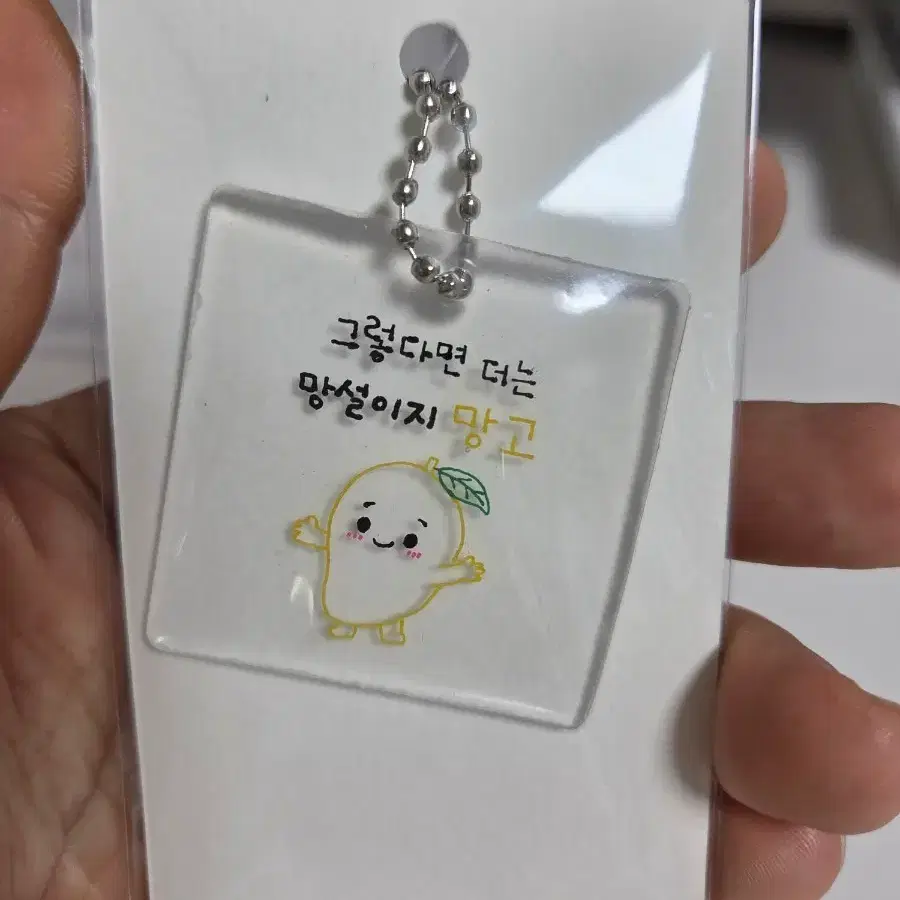 망고 소세지 오이 새우 닭 아크릴 키링