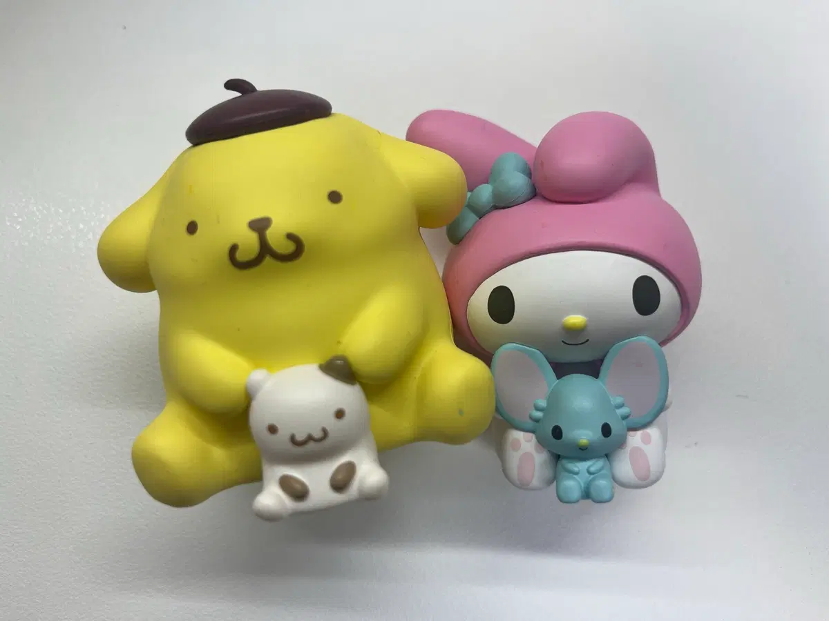 산리오 편의점 콜라보 마이멜로디,폼폼푸린 피규어