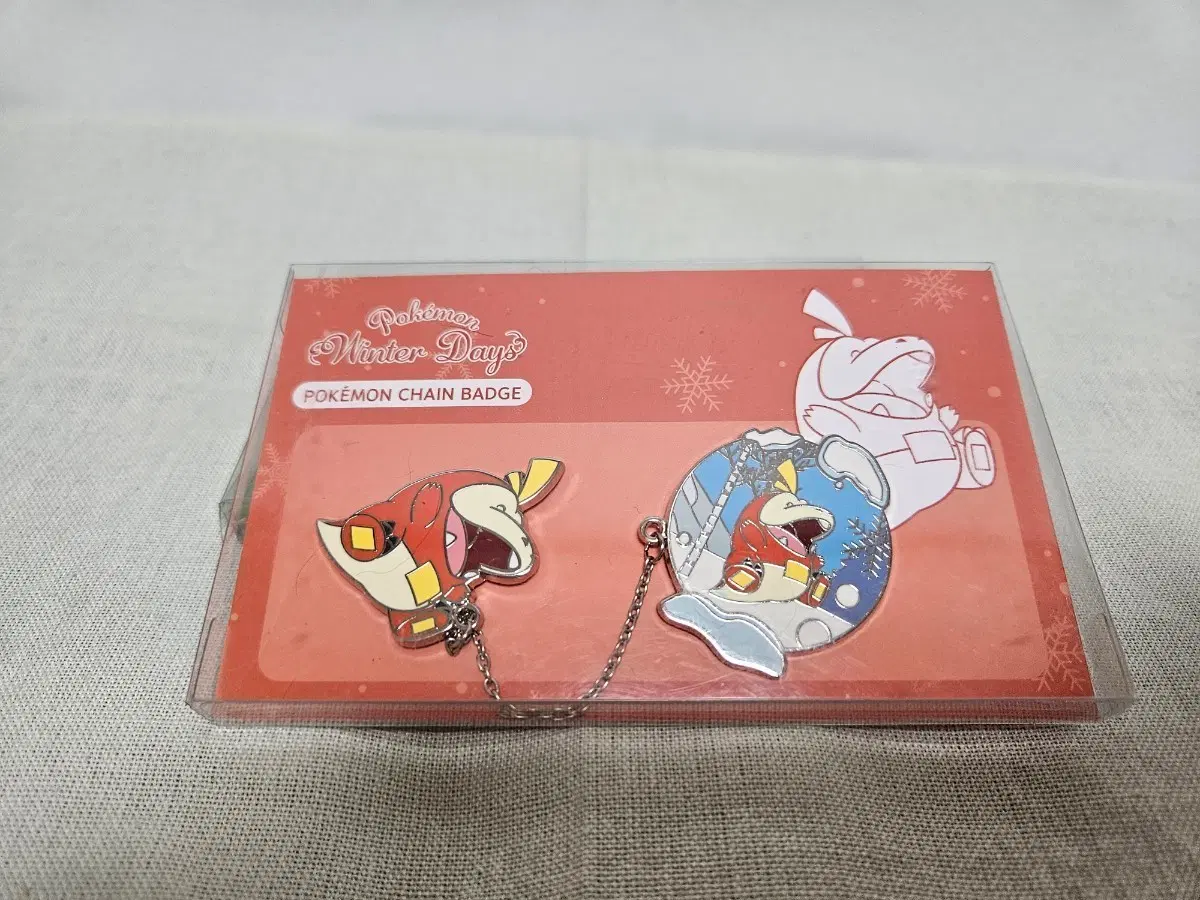 한국 한정 ] 포켓몬 스토어 체인 뱃지 Winter Days 뜨아거