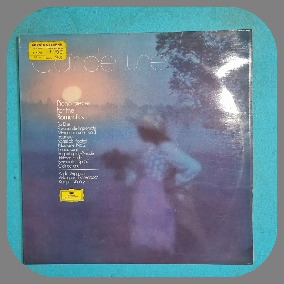 도이치 그라모폰 피아노 소품집 'Clair de lune' LP NM/NM
