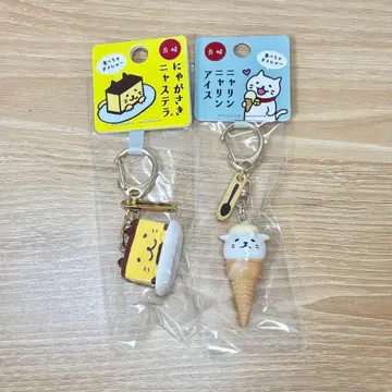 나가사키 기념품 지역 키링 카스테라 아이스 고양이 고양이 고양이