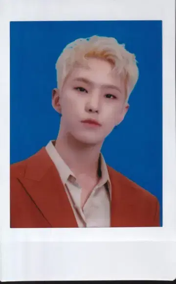 SEVENTEEN BE THE SUN HOSHI 인스턴트 포토 카드 배경 파랑