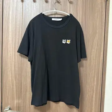 메종 키츠네 더블 폭스 티셔츠 남성용