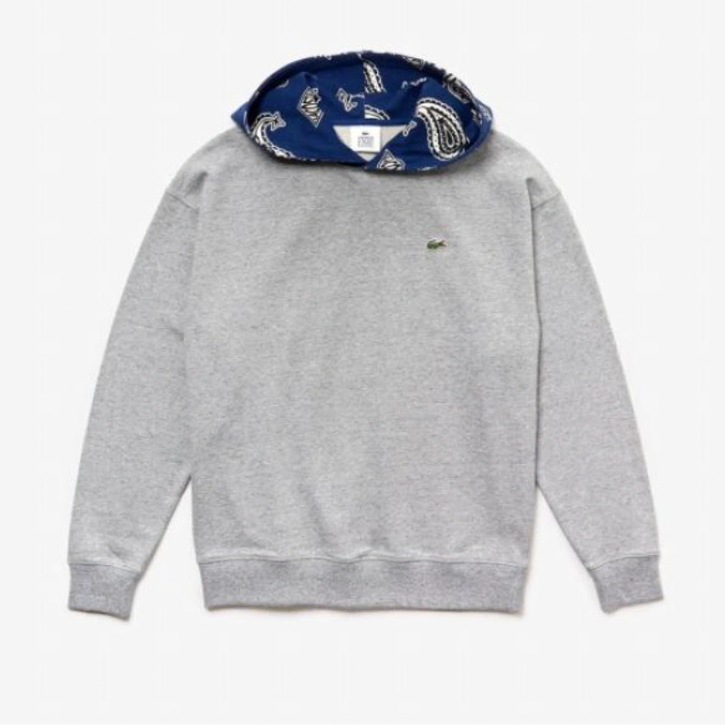 라코스테 lacoste 페이즐리 후드 그레이 티셔츠 95