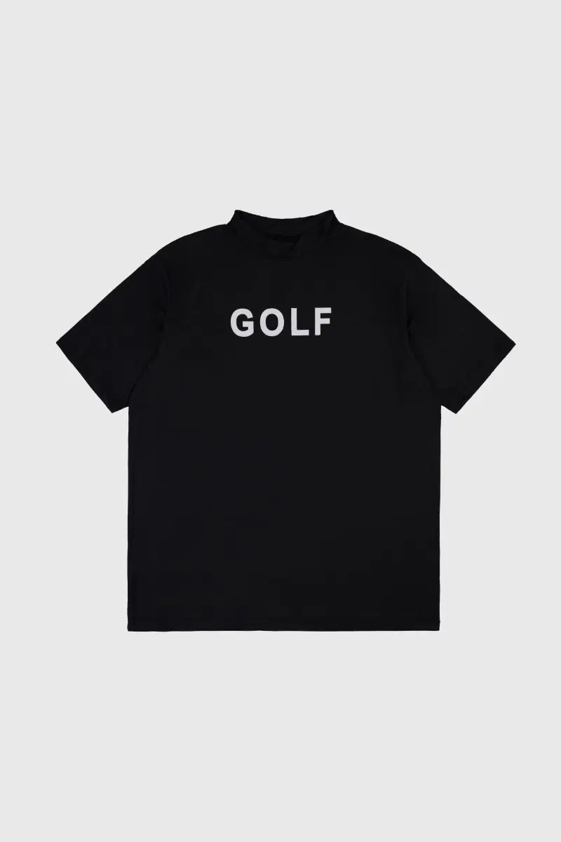 GOLF 반목 반팔 티셔츠 블랙