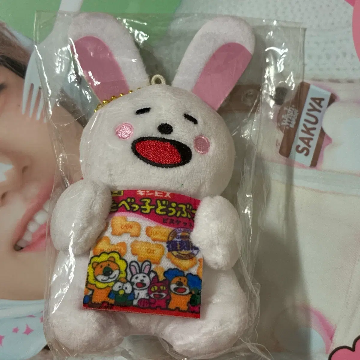 타벳코 타베코 토끼 버니 우사기 고전 인형 키링