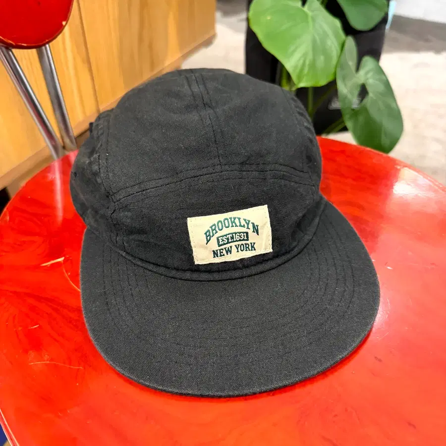 Vintage Brooklyn Black Camp Cap