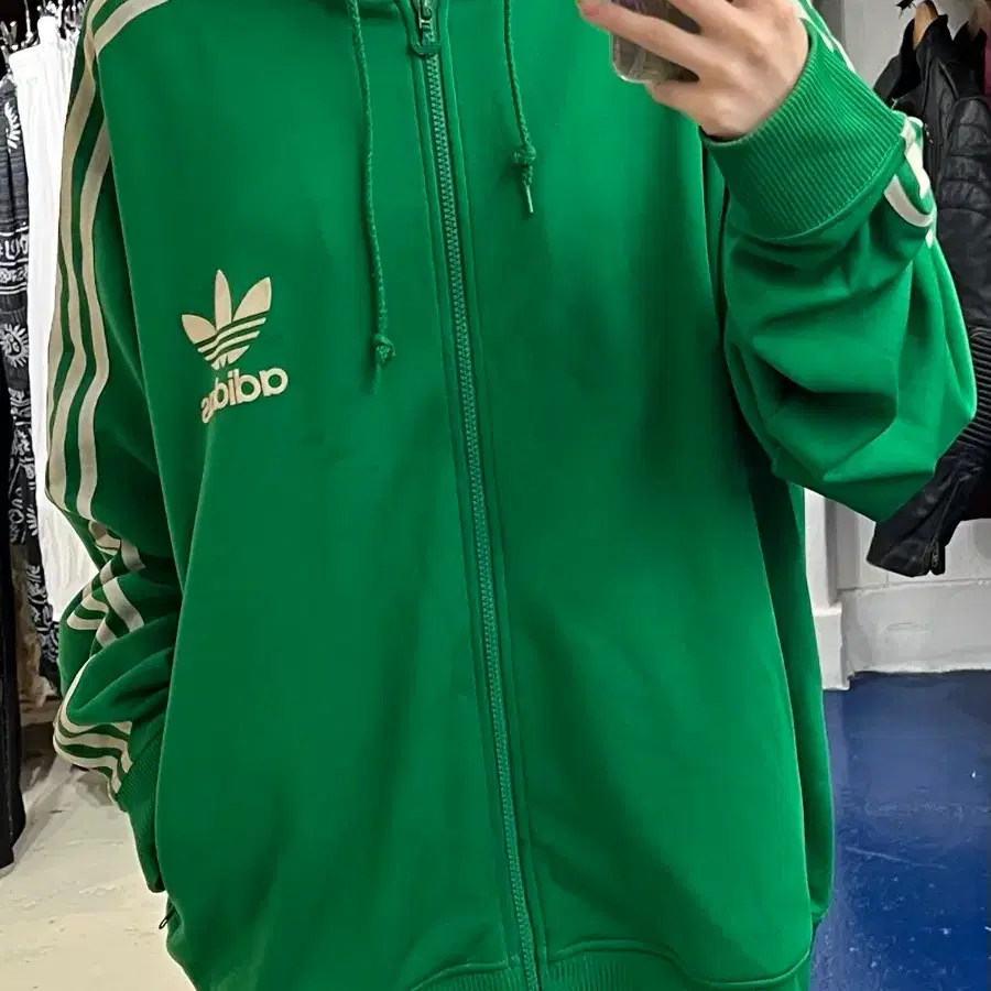 Adidas 아디다스 그린 후드집업