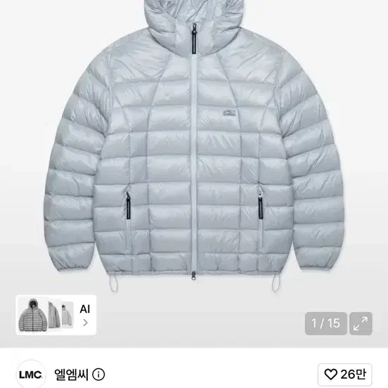 lmc 경량패딩 m