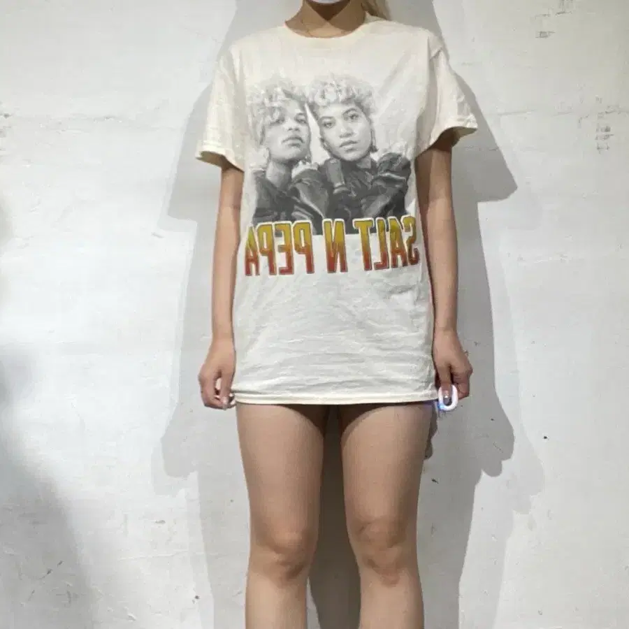 90s 솔트 앤 페파 빈티지 그래픽 랩 티셔츠 S