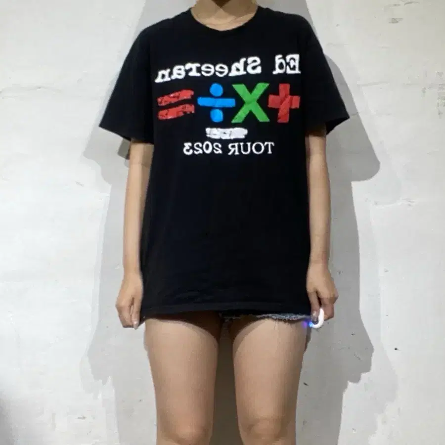 에드 시런 Ed Sheeran 2023 수학 투어 반팔 티셔츠