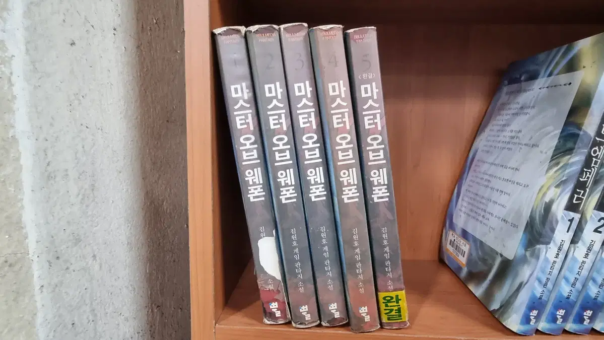 마스터오브웨폰 1-5 완 김원호 게임 판타지 소설