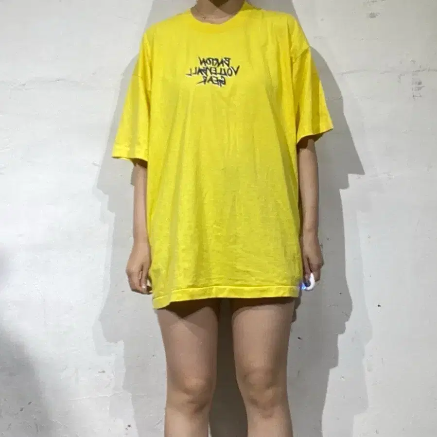 90s Made In USA 바턴 배구단 빈티지 레터링 티셔츠 XL