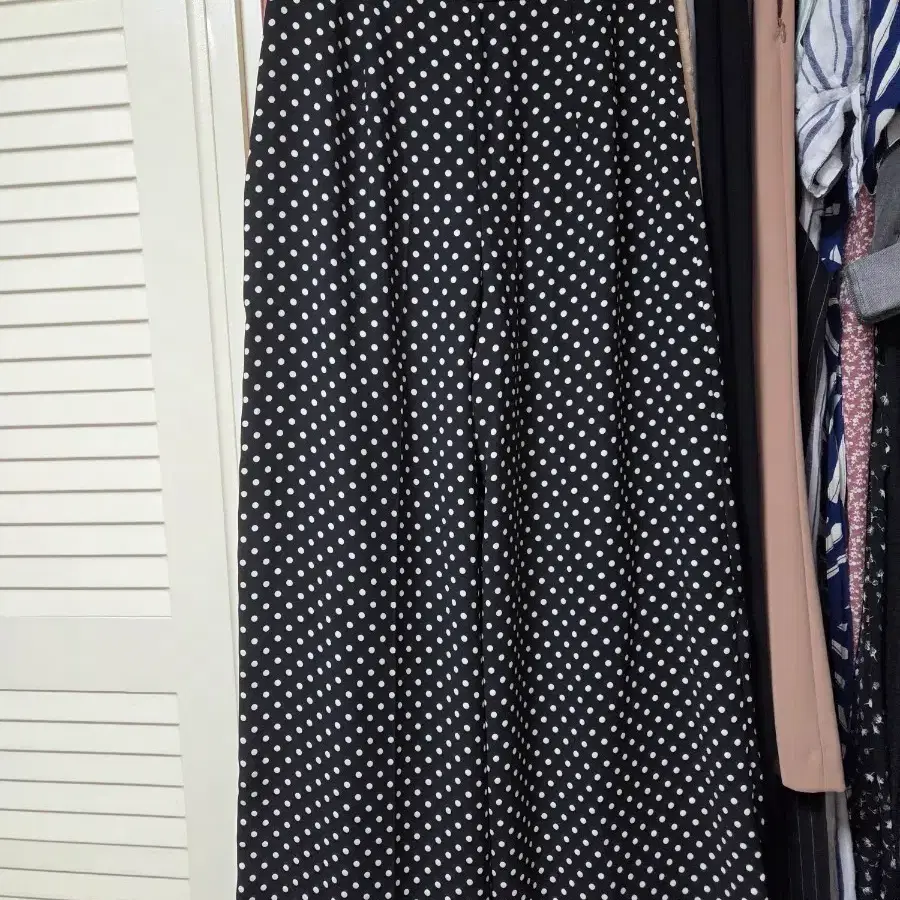 zara 자라 폴카도트 땡땡이 와이드팬츠 s