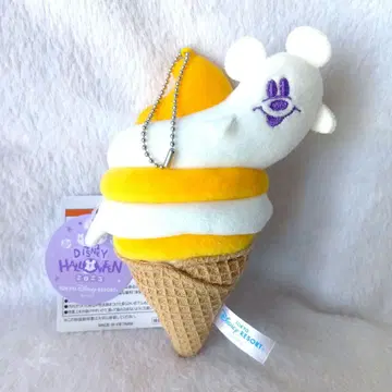 디즈니 리조트 할로윈 유령 소프트 아이스크림 봉제 인형 키체인