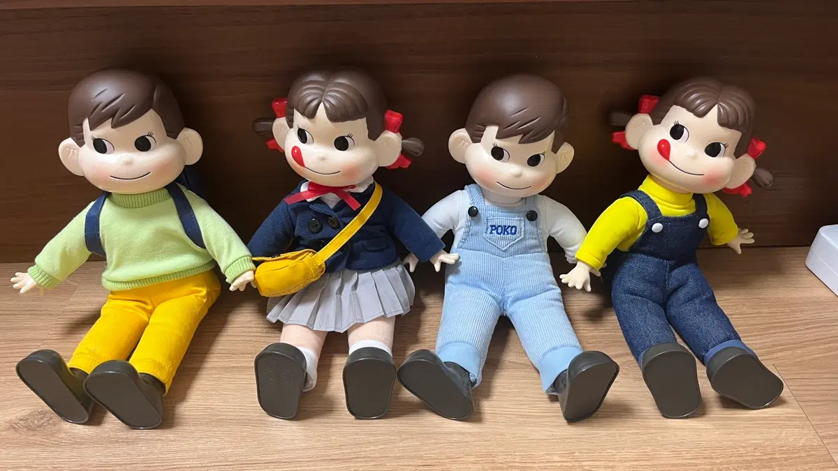 페코장 인형 4종세트