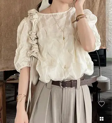 aimey 웨이브 반팔 상의