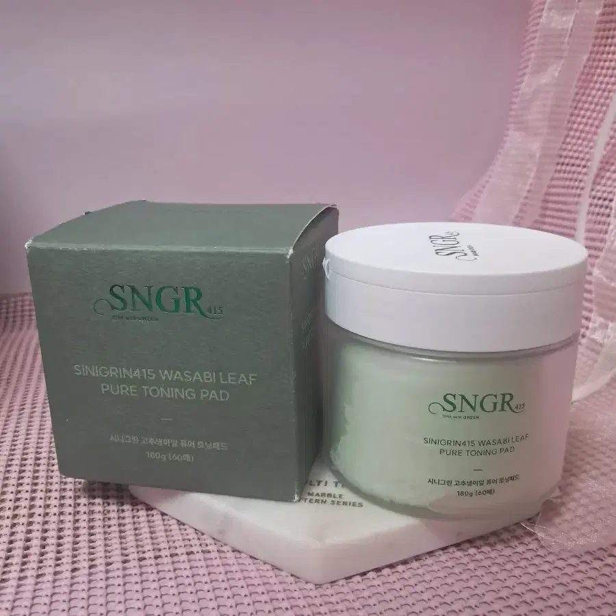 SNGR415 시니그린415 고추냉이잎 퓨어 토닝 패드