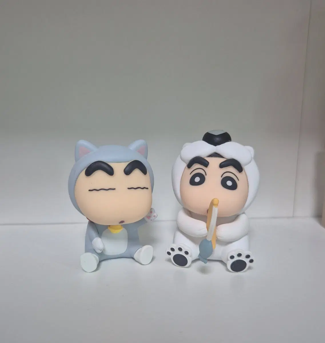 일괄) 짱구 백곰 고양이 가챠 미니 피규어