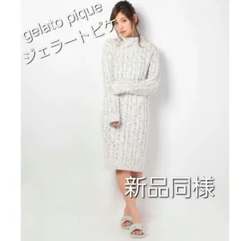 새상품 gelato pique 젤라또피케 수플레 아란 드레스 F 사이즈