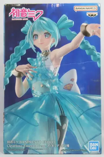 BANDAI SPIRITS 피규어 VOCALOID 하츠네 미쿠 BANPRESTO EVOLVE Clearluxe-EmeraldGem-