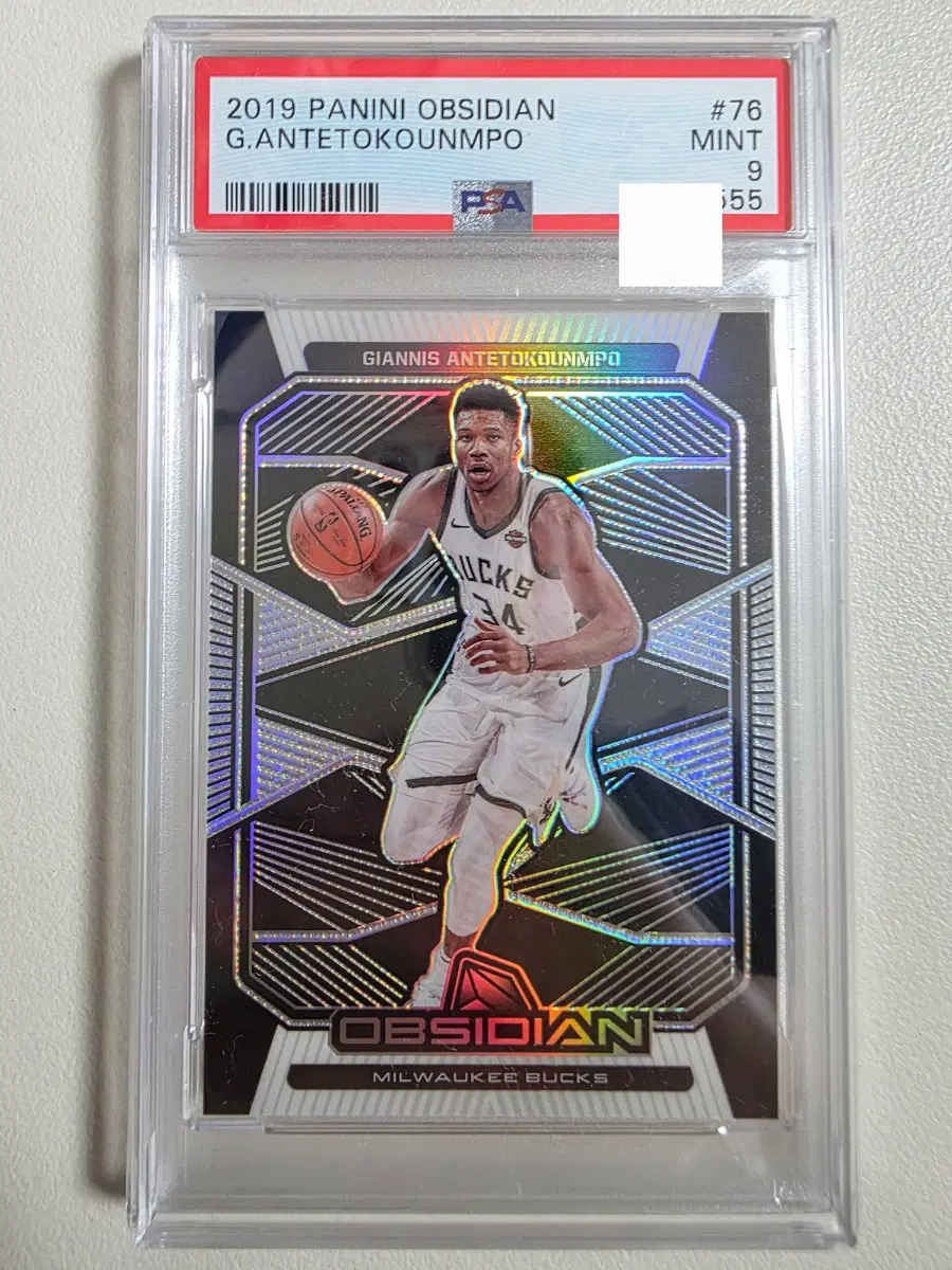2019 nba 야니스 아데토쿤보 옵시디언 카드 psa 9 밀워키벅스