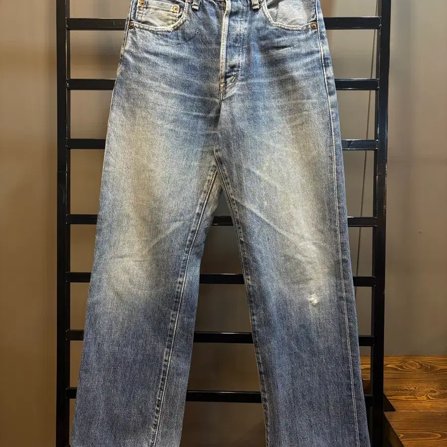 [W28] 리바이스 Levi's 501XX 빅이 데님 팬츠 빈티지 워시드 스트레이트 청바지 8.9