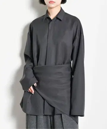 cityshop / attached scarf shirt