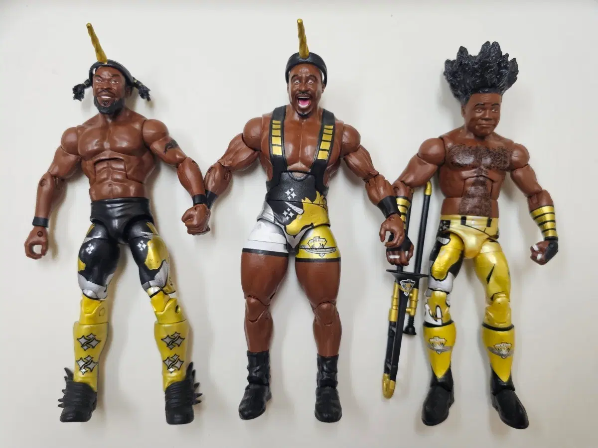 WWE 마텔 엘리트 뉴데이 (코피 킹스턴/빅E/제비어 우즈) 피규어