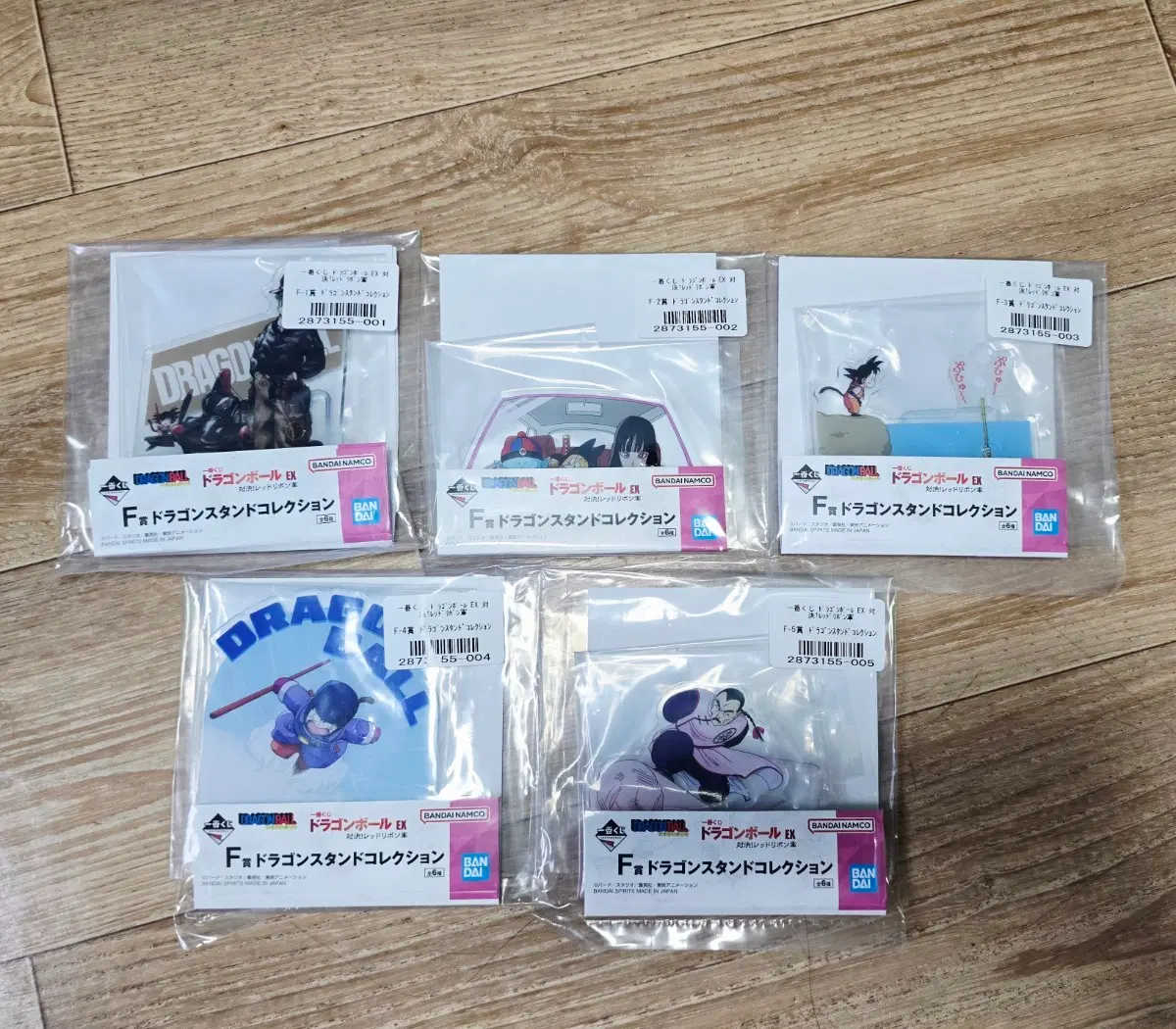 이치방쿠지 드래곤볼 EX 대결 레드리본군 F상 아크릴스텐드 5종 판매