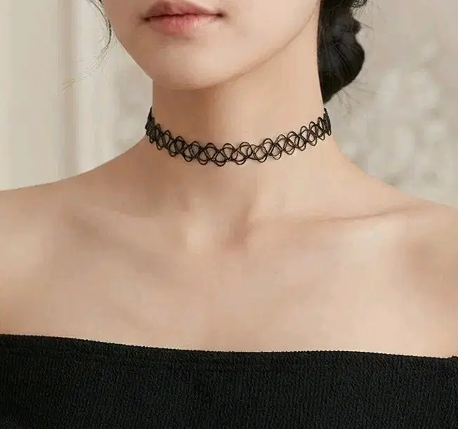 꼬임 초커 목걸이 & 발찌 세트 / 댄스부 섹시 댄스 공연 의상 소품