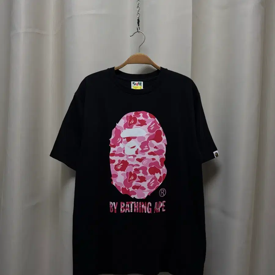 Bape 베이프 핑크 사루 반팔