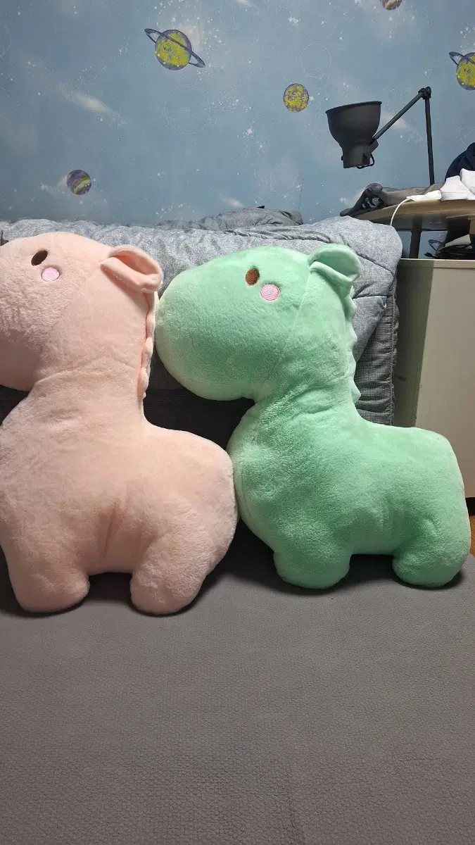 공룡 인형 핑크/민트