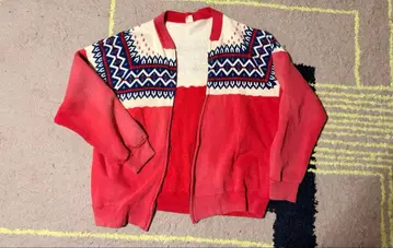 50s Sportswear 눈꽃 패턴 맨투맨 L 빈티지