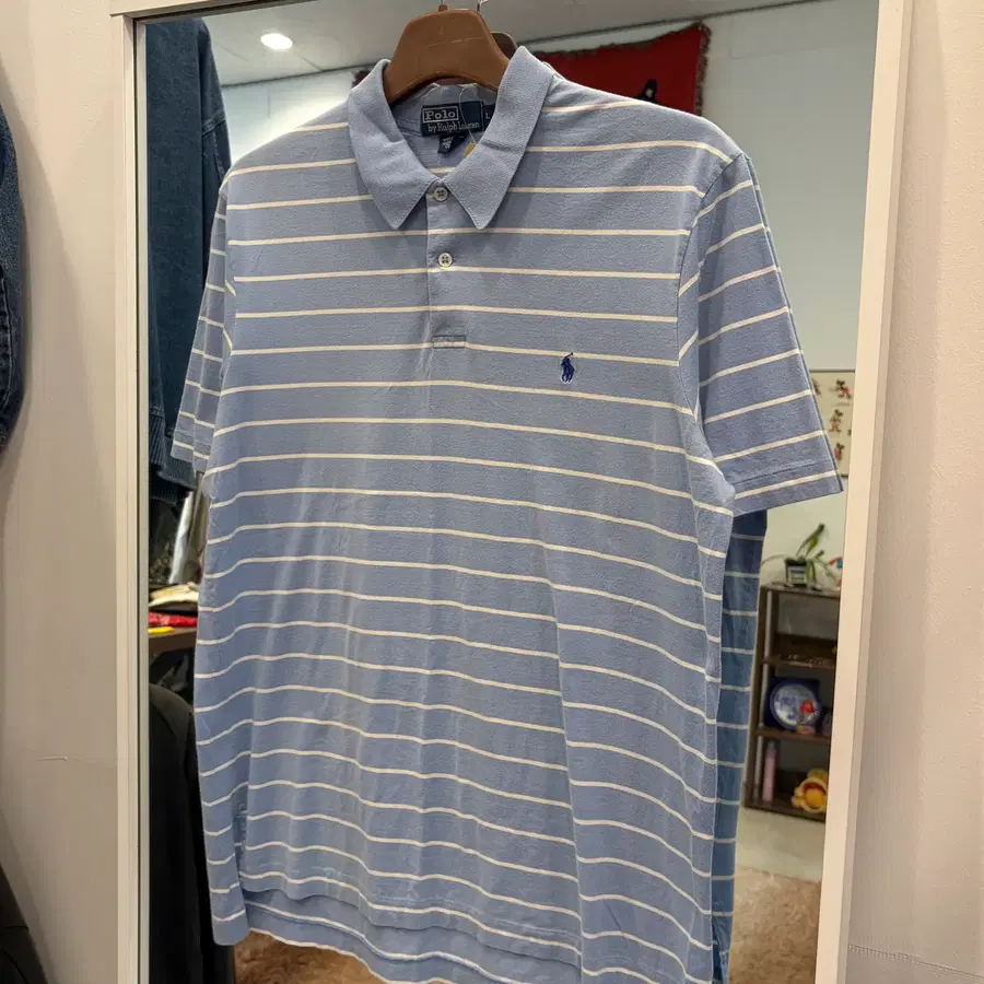 Polo ralph lauren 폴로 랄프로렌 스트라이프 피마코튼 pk 반팔 티셔츠
