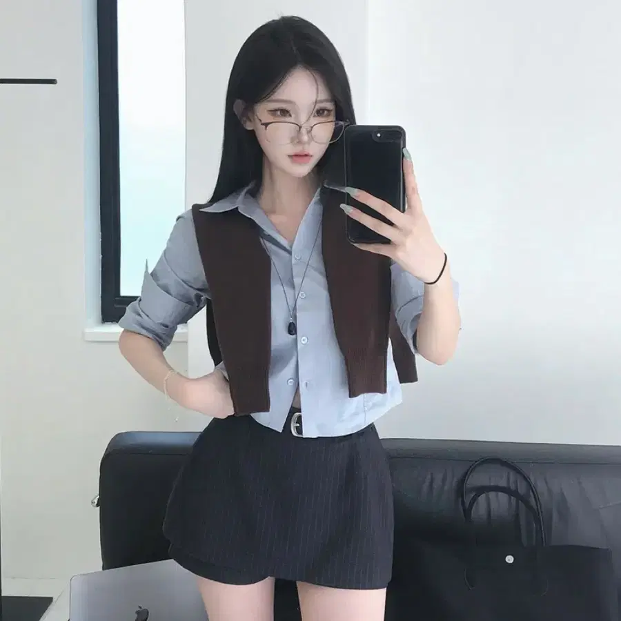 베이델리 [MADE] 스트라이프 치마바지 스커트