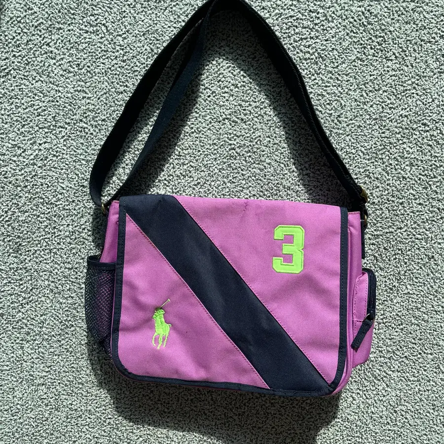 Polo Ralph Lauren . 폴로랄프로렌 빅포니 메신저백