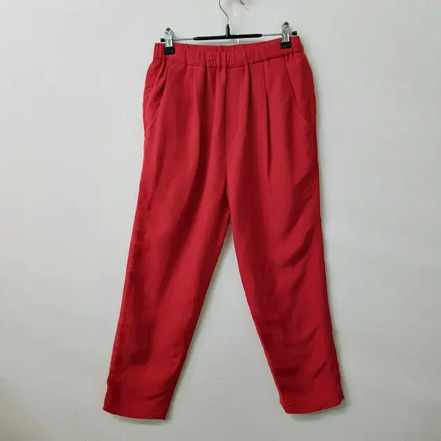MORRIS & SONS 린넨 밴딩 팬츠 레드