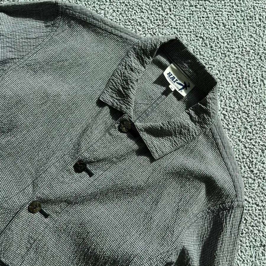 Hai Sporting Gear . 이세이미야케 시어서커 체크 자켓