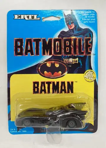 ERTL DIE CAST METAL BATMOBILE (파랑 대지) 1/64 스케일